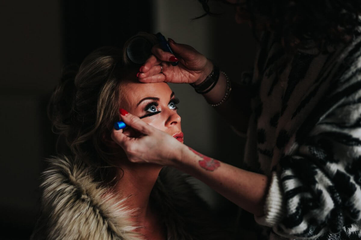 Bridal and groom prep photography