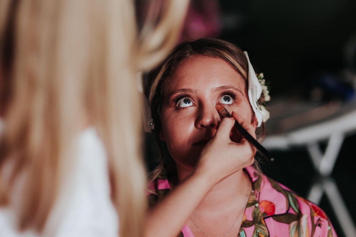Bridal and groom prep photography